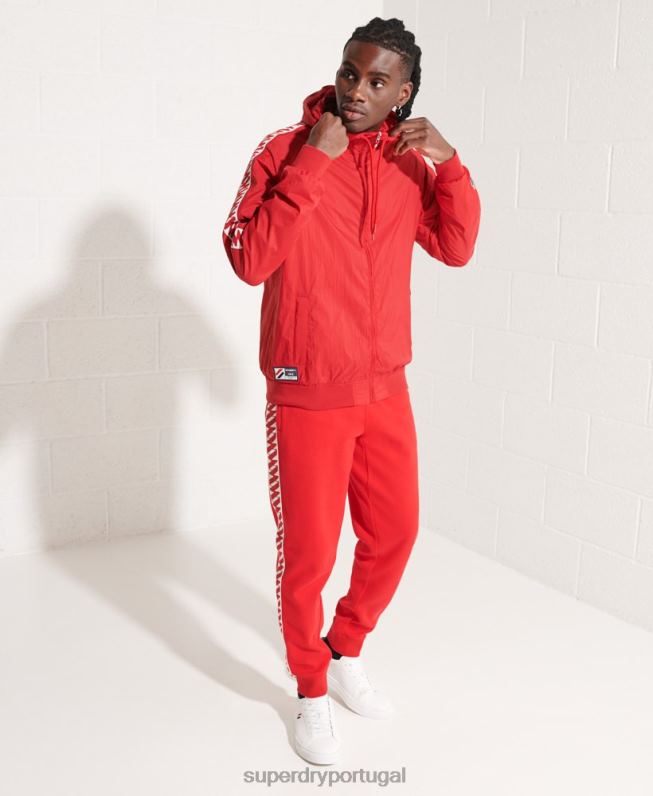 jaqueta com capuz sd-windrunner homens vermelho roupas Superdry 2208H4610