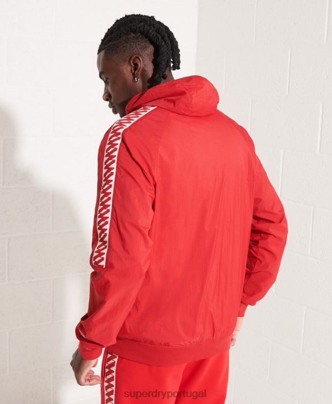 jaqueta com capuz sd-windrunner homens vermelho roupas Superdry 2208H4610