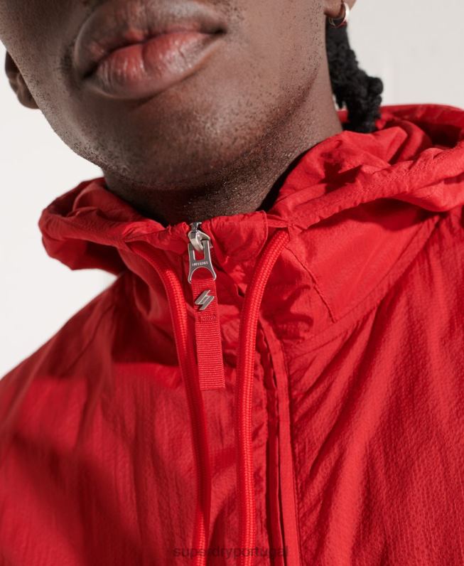 jaqueta com capuz sd-windrunner homens vermelho roupas Superdry 2208H4610