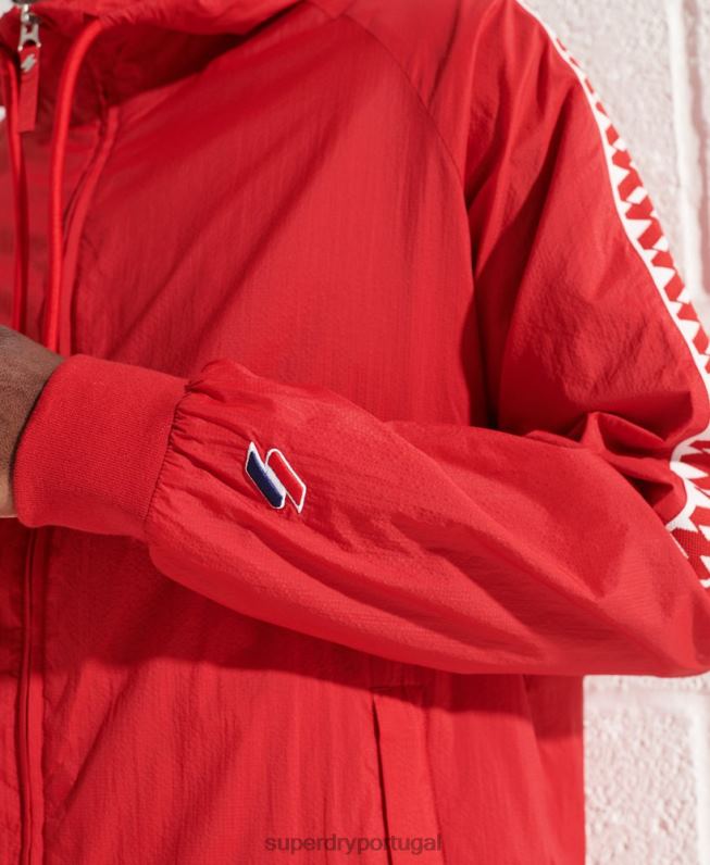 jaqueta com capuz sd-windrunner homens vermelho roupas Superdry 2208H4610