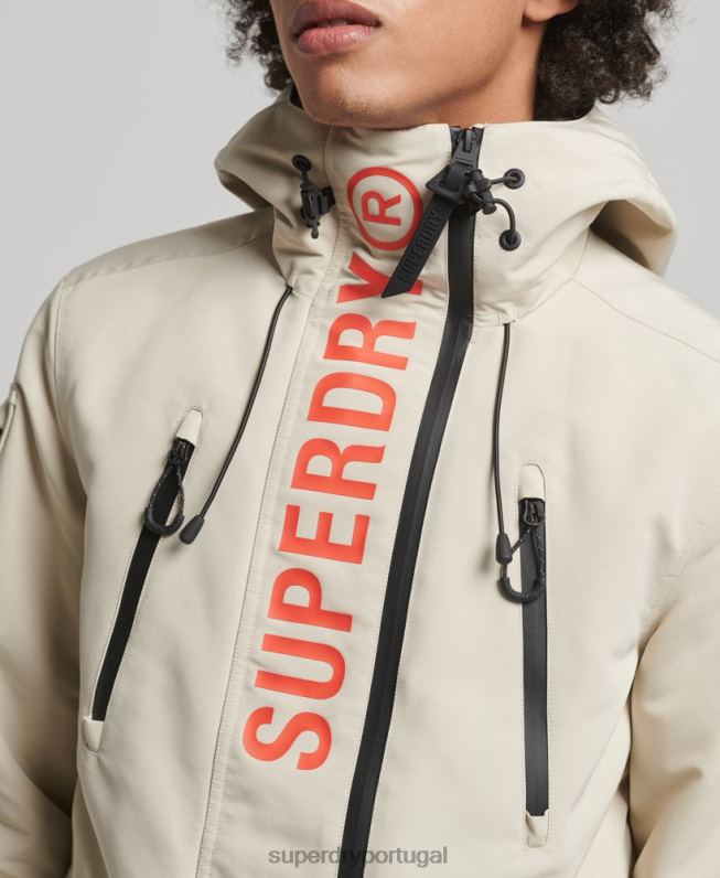 jaqueta corta-vento ultimate sd homens bege roupas Superdry 2208H926