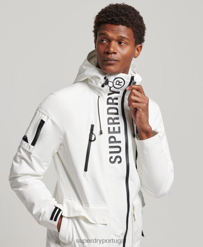 jaqueta corta-vento ultimate sd homens branco roupas Superdry 2208H4659
