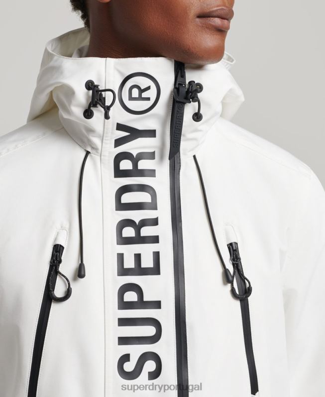 jaqueta corta-vento ultimate sd homens branco roupas Superdry 2208H4659