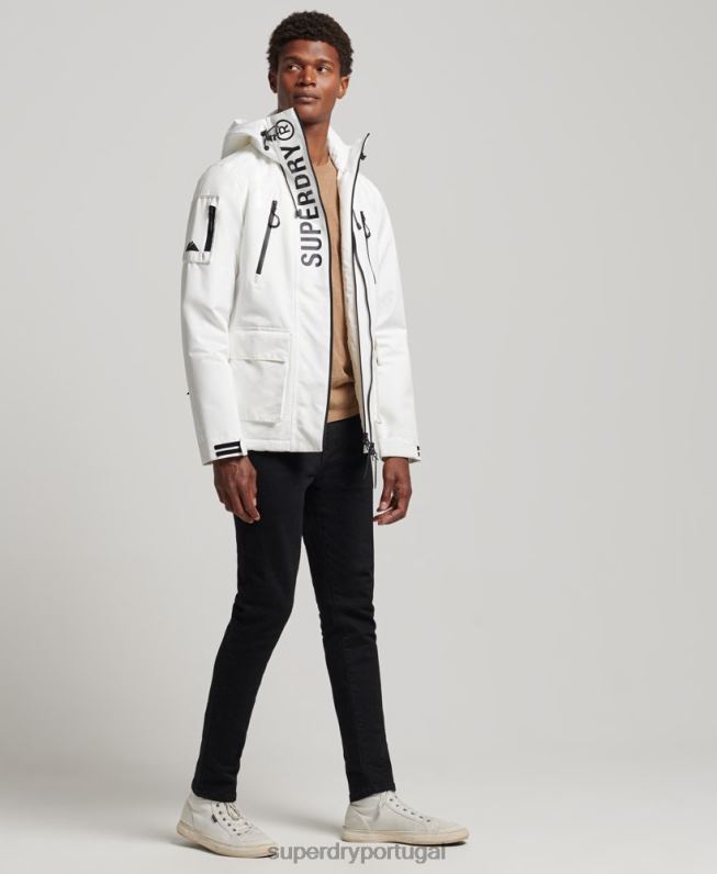 jaqueta corta-vento ultimate sd homens branco roupas Superdry 2208H4659