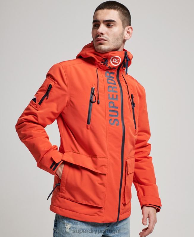 jaqueta corta-vento ultimate sd homens laranja roupas Superdry 2208H998