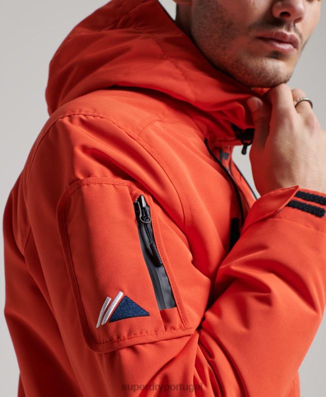 jaqueta corta-vento ultimate sd homens laranja roupas Superdry 2208H998