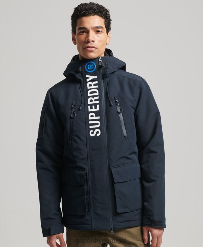 jaqueta corta-vento ultimate sd homens marinha roupas Superdry 2208H1078