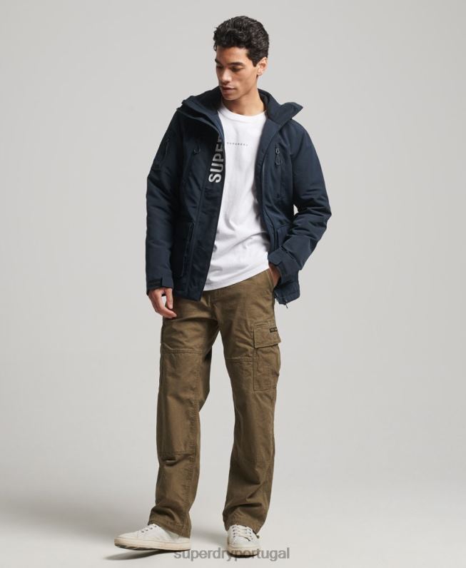jaqueta corta-vento ultimate sd homens marinha roupas Superdry 2208H1078