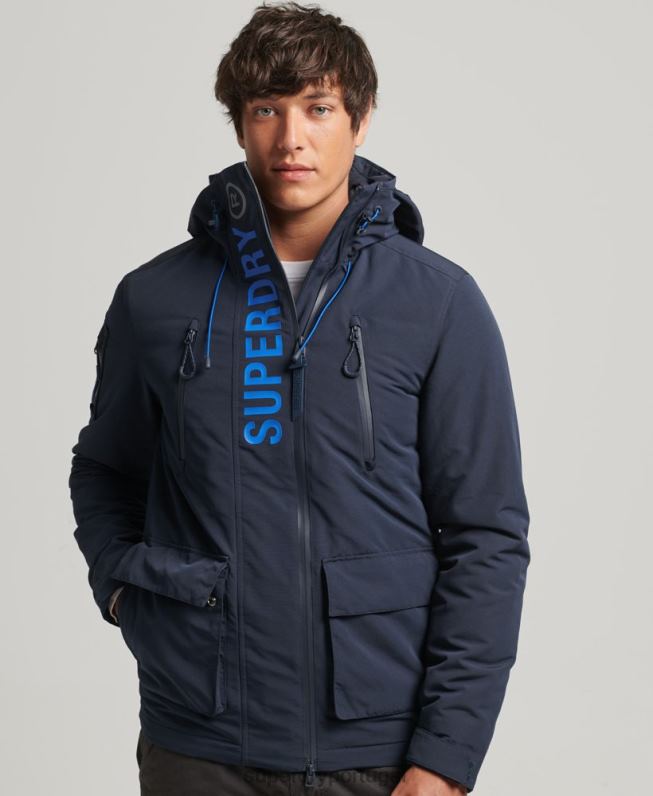 jaqueta corta-vento ultimate sd homens marinha roupas Superdry 2208H1092