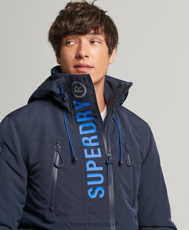 jaqueta corta-vento ultimate sd homens marinha roupas Superdry 2208H1092