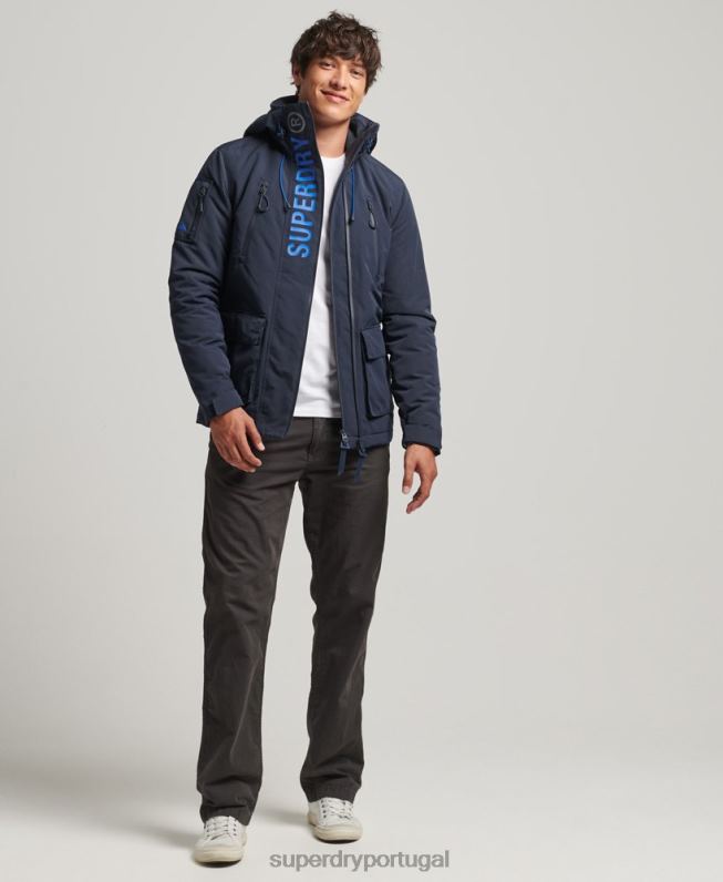 jaqueta corta-vento ultimate sd homens marinha roupas Superdry 2208H1092