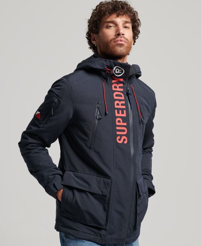 jaqueta corta-vento ultimate sd homens marinha roupas Superdry 2208H1101