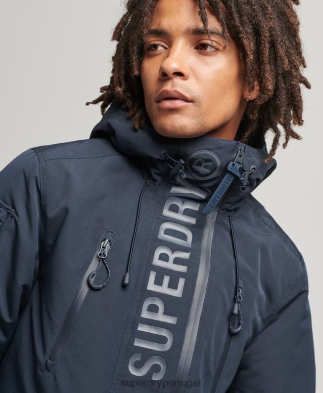 jaqueta corta-vento ultimate sd homens marinha roupas Superdry 2208H4444