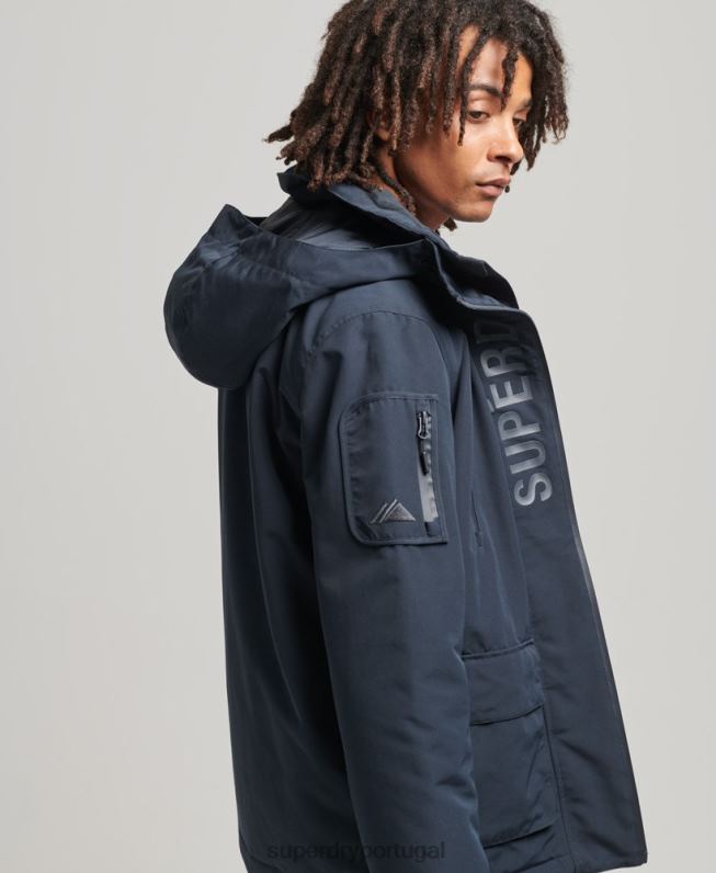 jaqueta corta-vento ultimate sd homens marinha roupas Superdry 2208H4444