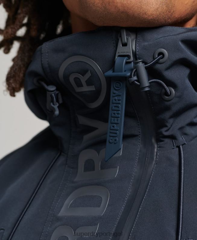 jaqueta corta-vento ultimate sd homens marinha roupas Superdry 2208H4444