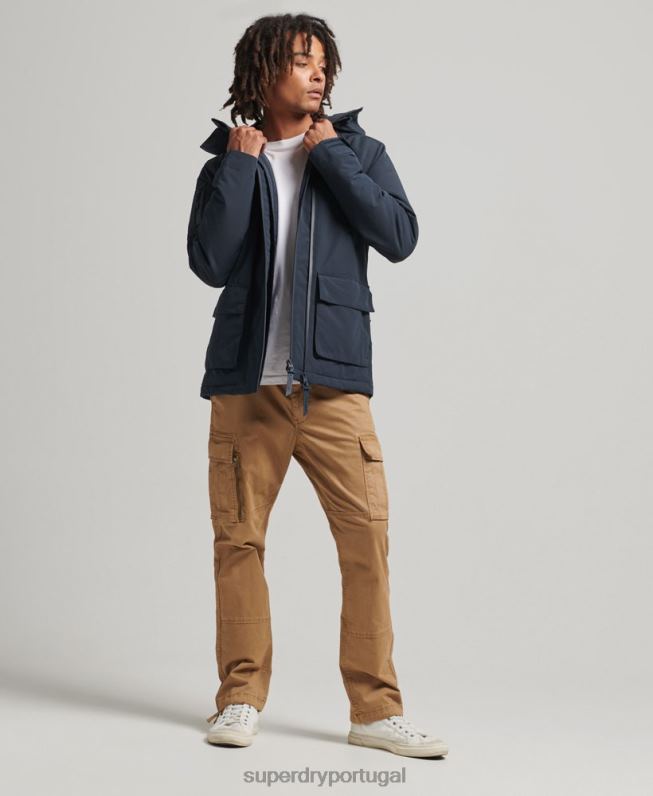jaqueta corta-vento ultimate sd homens marinha roupas Superdry 2208H4444