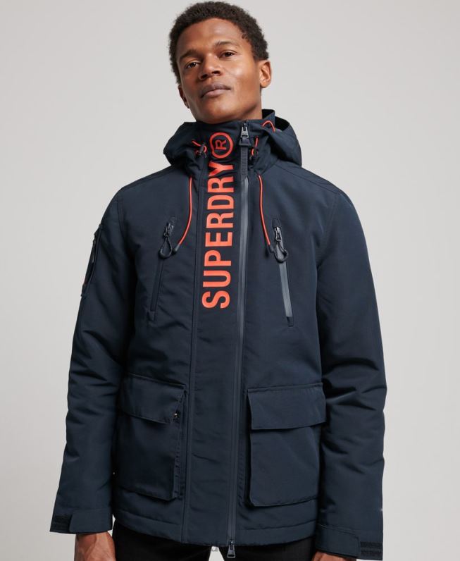 jaqueta corta-vento ultimate sd homens marinha roupas Superdry 2208H940