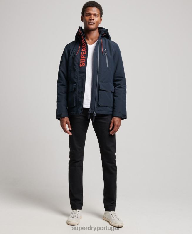 jaqueta corta-vento ultimate sd homens marinha roupas Superdry 2208H940