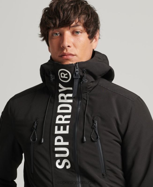 jaqueta corta-vento ultimate sd homens preto roupas Superdry 2208H1187