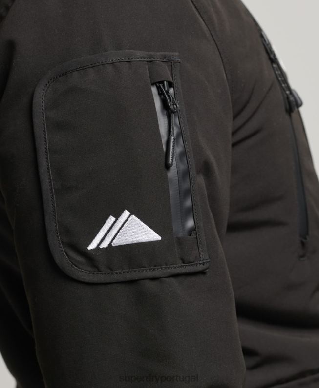 jaqueta corta-vento ultimate sd homens preto roupas Superdry 2208H1187