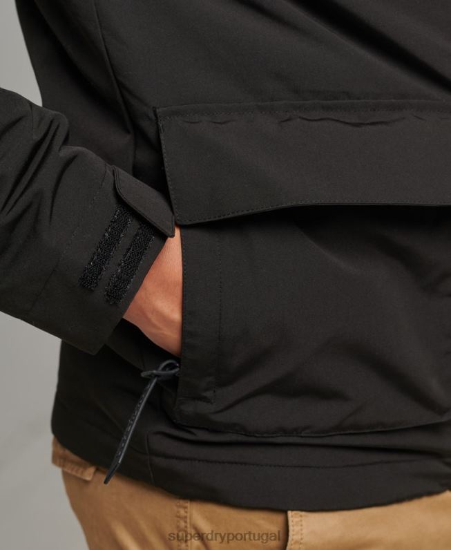jaqueta corta-vento ultimate sd homens preto roupas Superdry 2208H1187