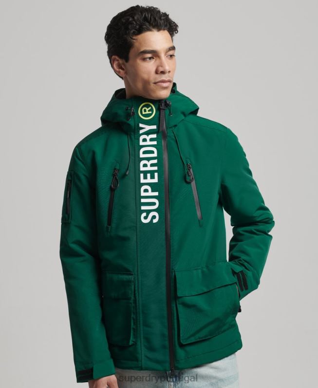 jaqueta corta-vento ultimate sd homens verde roupas Superdry 2208H930