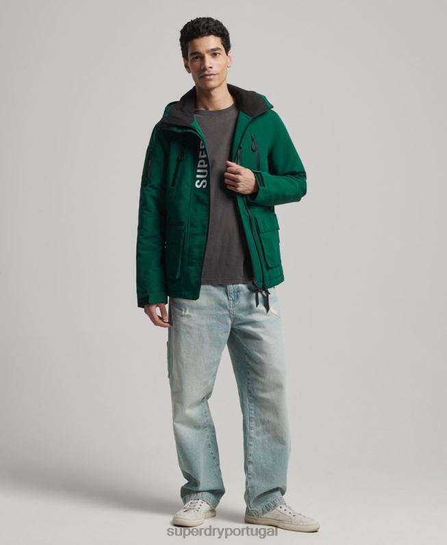 jaqueta corta-vento ultimate sd homens verde roupas Superdry 2208H930