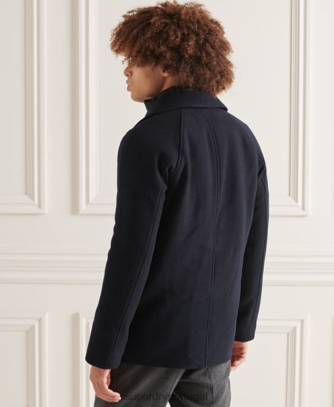 jaqueta curta acolchoada studios homens marinha roupas Superdry 2208H1036