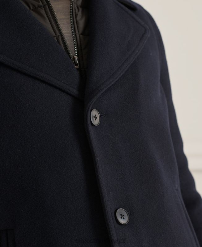 jaqueta curta acolchoada studios homens marinha roupas Superdry 2208H1036