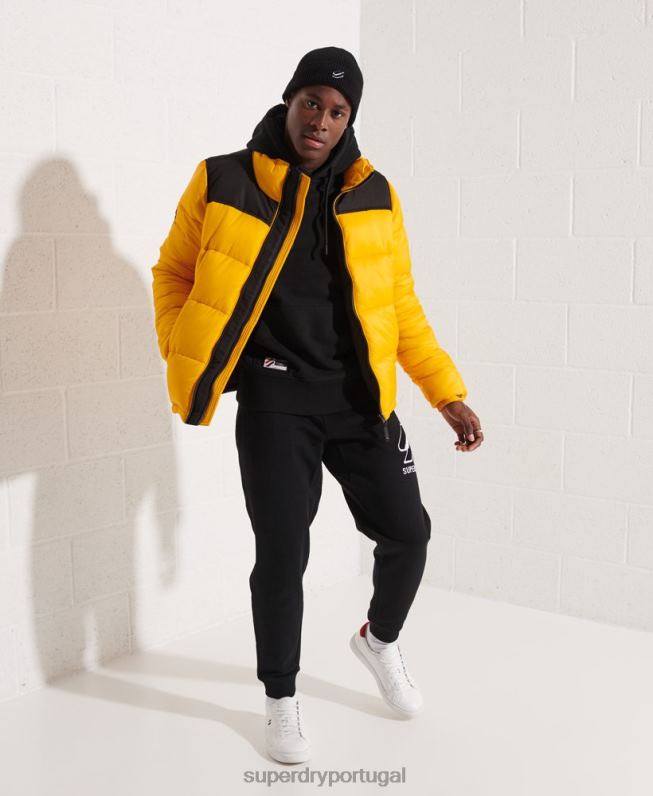 jaqueta de código homens amarelo roupas Superdry 2208H4510