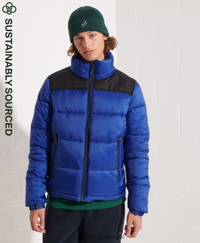 jaqueta de código homens azul roupas Superdry 2208H4677