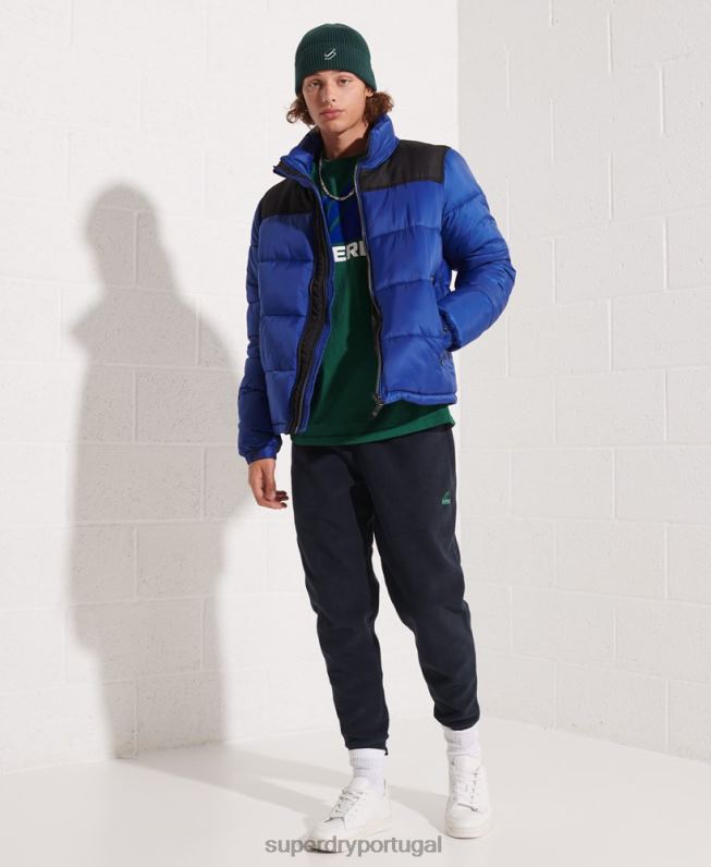 jaqueta de código homens azul roupas Superdry 2208H4677