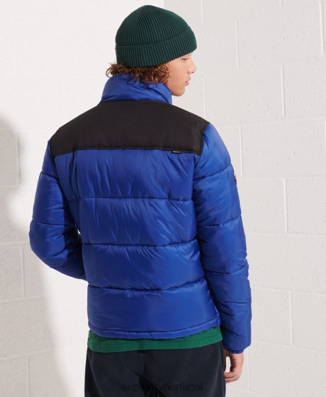 jaqueta de código homens azul roupas Superdry 2208H4677