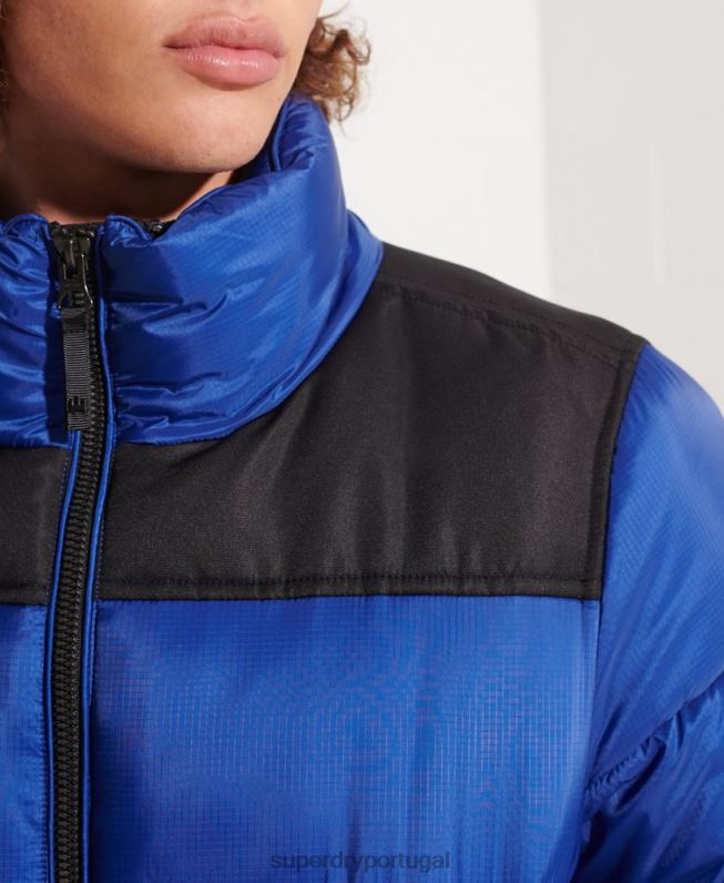 jaqueta de código homens azul roupas Superdry 2208H4677