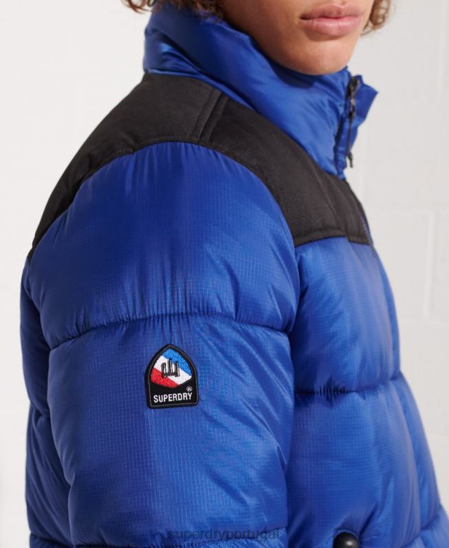 jaqueta de código homens azul roupas Superdry 2208H4677