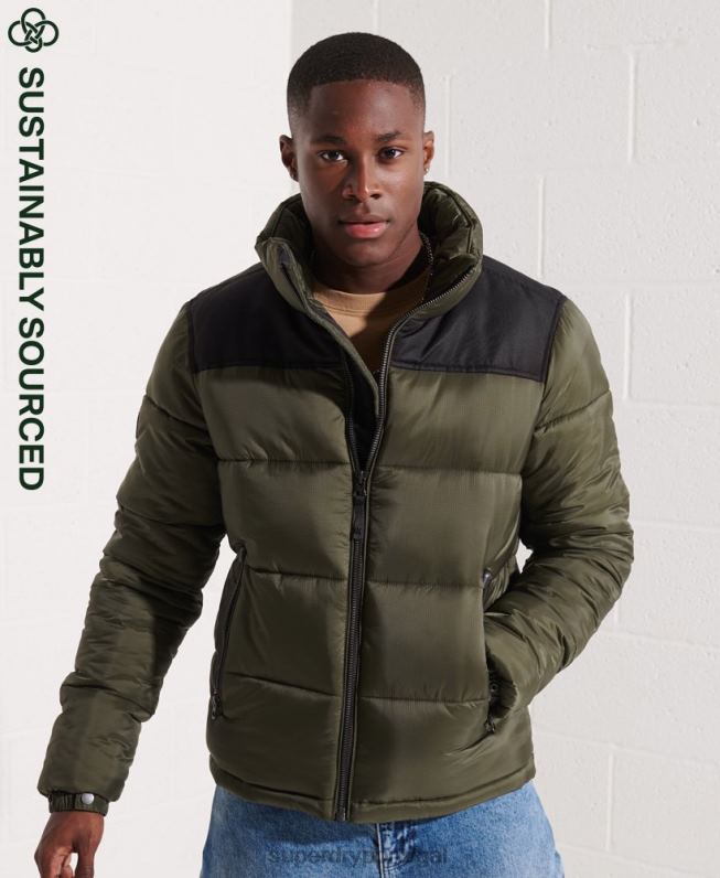 jaqueta de código homens caqui roupas Superdry 2208H4645