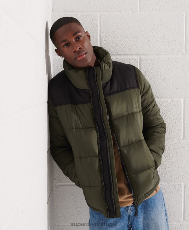 jaqueta de código homens caqui roupas Superdry 2208H4645