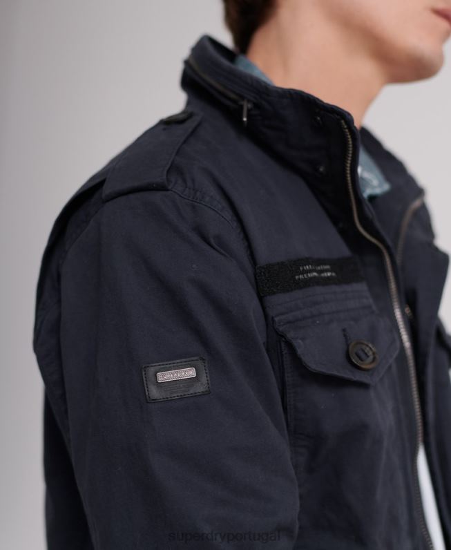 jaqueta de campo novato homens marinha roupas Superdry 2208H4719