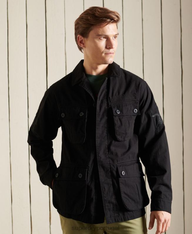 jaqueta de combate tropical do ano novo chinês homens preto roupas Superdry 2208H4484