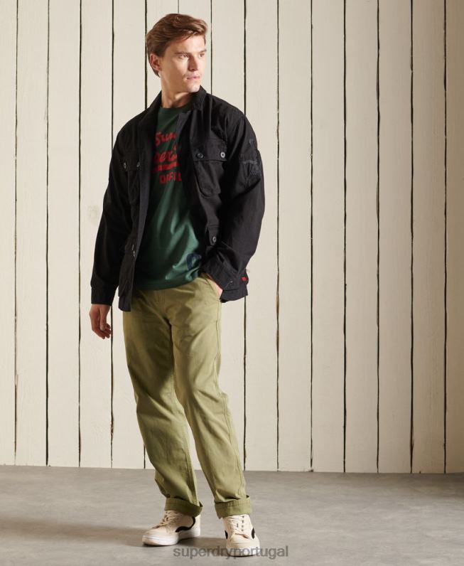 jaqueta de combate tropical do ano novo chinês homens preto roupas Superdry 2208H4484