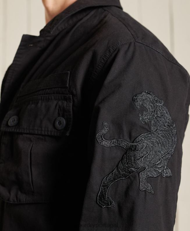 jaqueta de combate tropical do ano novo chinês homens preto roupas Superdry 2208H4484