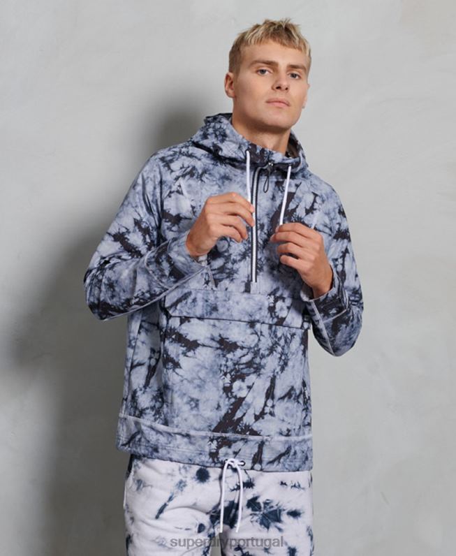 jaqueta de contraste homens cinza escuro roupas Superdry 2208H1182