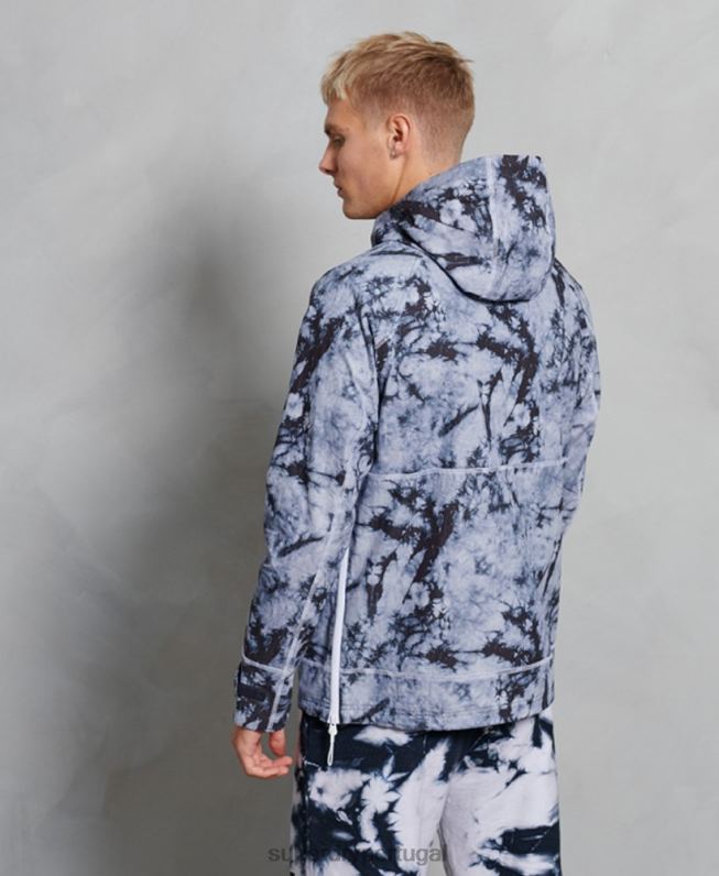 jaqueta de contraste homens cinza escuro roupas Superdry 2208H1182