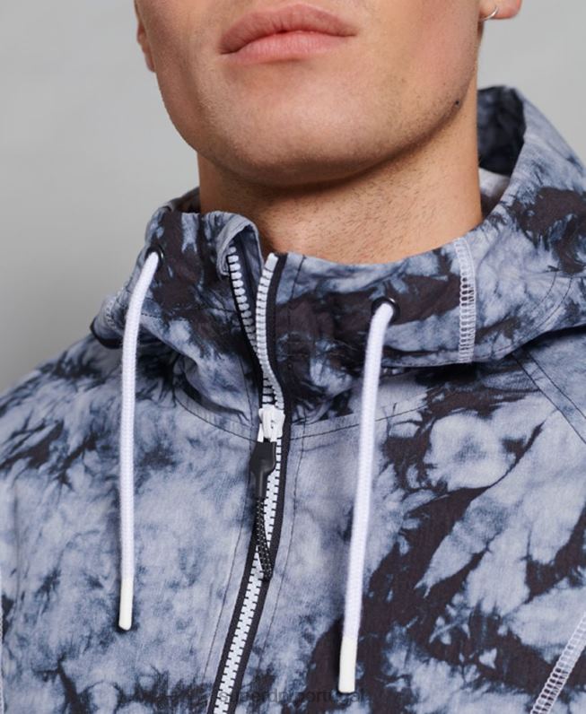 jaqueta de contraste homens cinza escuro roupas Superdry 2208H1182