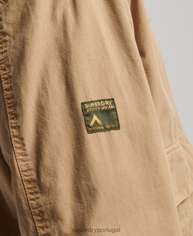 jaqueta de convés com capuz homens bronzeado roupas Superdry 2208H932