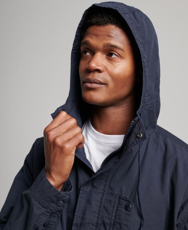 jaqueta de convés com capuz homens marinha roupas Superdry 2208H1009