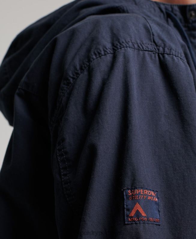 jaqueta de convés com capuz homens marinha roupas Superdry 2208H1009