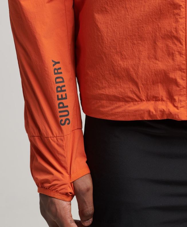jaqueta de corrida homens laranja roupas Superdry 2208H4545