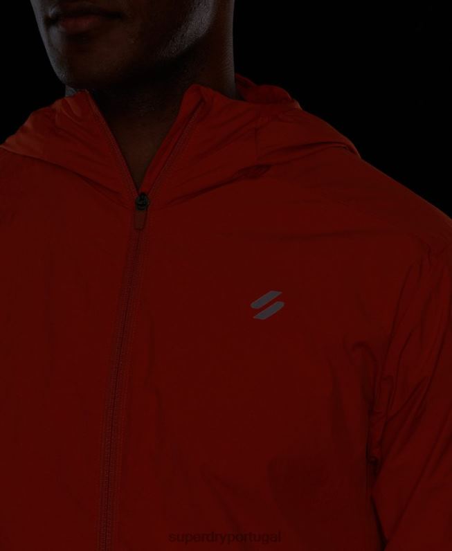 jaqueta de corrida homens laranja roupas Superdry 2208H4545