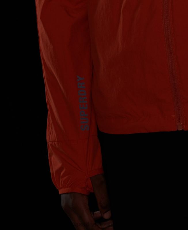 jaqueta de corrida homens laranja roupas Superdry 2208H4545